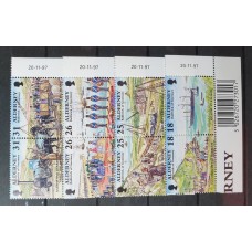 ALDERNEY UNIFORMES MILITARES TRENES BARCOS CABALLOS SERIE COMPLETA DE ESTAMPILLAS NUEVAS MINT 10 EUROS